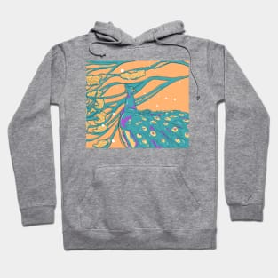 An Elegant Peacock Hoodie